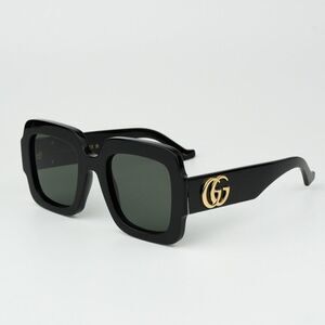NEW Gucci GG1547S 001 Black Grey Women Square Sunglasses GG 1547S